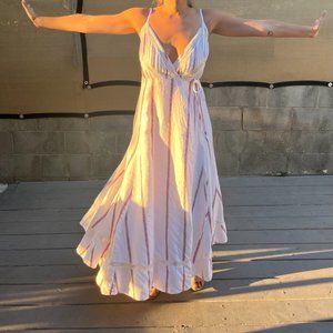 Reformation Linen Wrap Dress